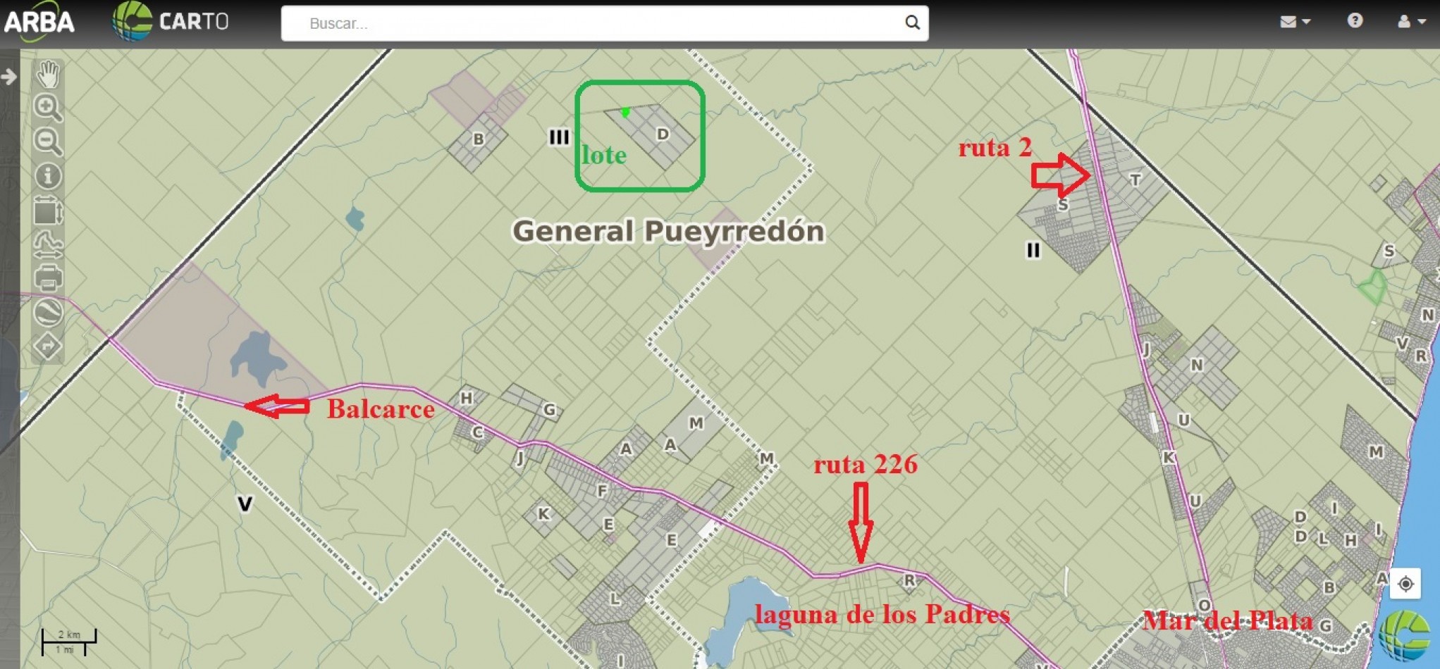LOTE de 1,7 hectareas- ruta 226