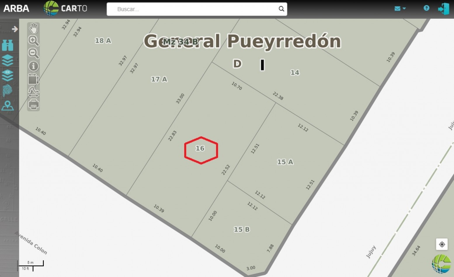 LOTE con casa a demoler sobre: 10,40 x 22,50- C1a