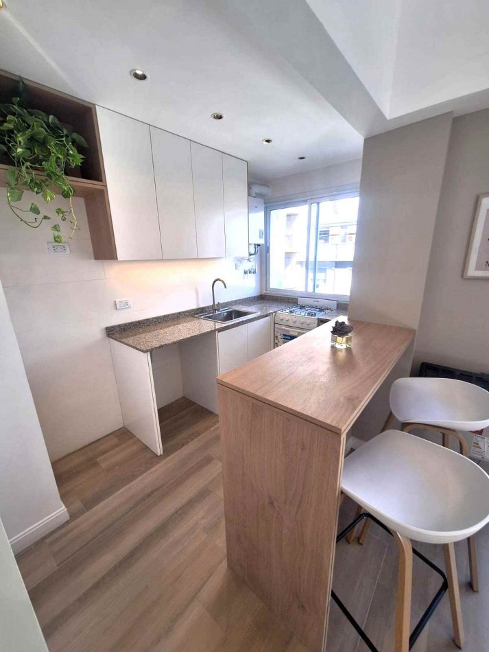 2 amb frente reciclado y amoblado MDP