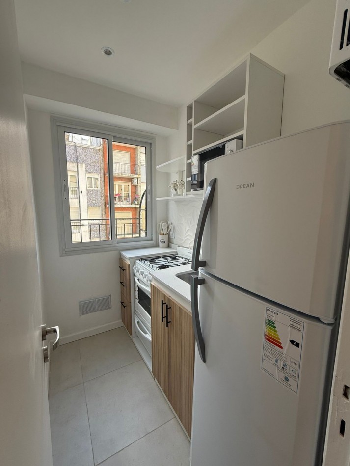 1 amb frente con Balcon-Amoblado- MDP-centro